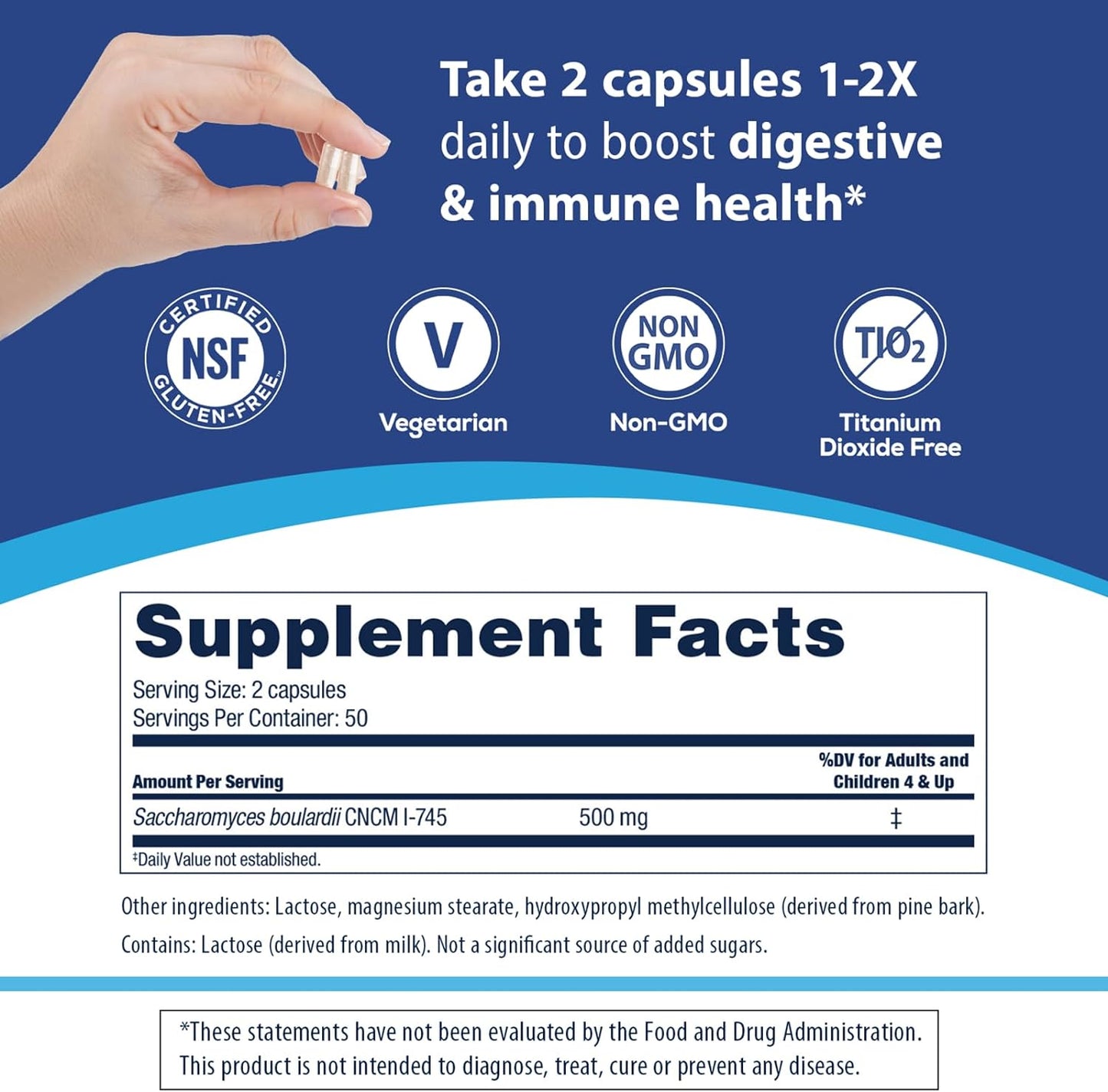Florastor® Dual Action Probiotic Supplement: The Last Probiotic You'll Ever Need™️【100ct】
